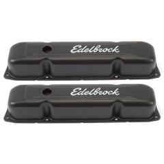 Edelbrock Signature Series Valve Covers Black for Chrysler 361-440 V8