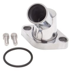 Edelbrock 45-Degree Polished Aluminum Water Neck Chevrolet 4.3L V6/ V8