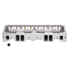 Edelbrock Performer RPM NHRA Legal Small Block Chevy Cylinder Head 64cc Straight Spark Plug Bare Single