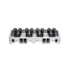 Edelbrock Performer RPM Small Block Chevy Cylinder Head 64cc Hydraulic Roller Springs Straight Spark Plug Complete Single