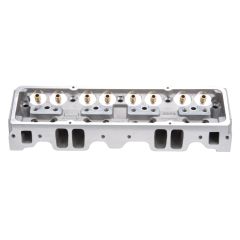 Edelbrock Performer RPM NHRA Legal Small Block Chevy Cylinder Head 64cc Angled Spark Plug Bare Single
