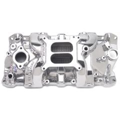 Edelbrock Intake Manifold Performer RPM Polished Small Block Chevrolet