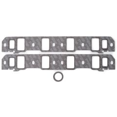 Edelbrock Intake Manifold Gaskets Gray Set For Small Block Ford Victor Jr. Head
