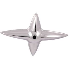 Radiator Grille Emblem 4 Point Star Chrome F-100 1955