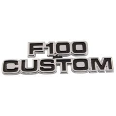 Cowl Side Name Plate With Installation Hardware Custom Cab F-100 1977-1979