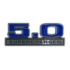 5.0 Supercharged Emblem Blue Mustang