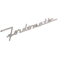 Hood Name Plate With Fasteners Fordomatic F-100 1955-1956