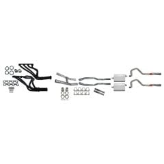 Dual Exhaust System 2-1/4" With Flowtech Headers Mustang 289/ 302 1965-1970