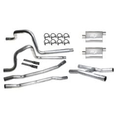 Exhaust System Dual 2" With MagnaFlow Mufflers With Short H-Pipe Mustang 1965-1970