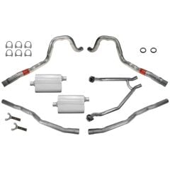 Dual Exhaust System 2-1/4" Mustang 351C 2V 1971-1973