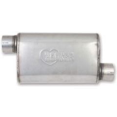 Hooker Muffler VR304 Stainless Steel 2-1/2" Offset In/Offset Out