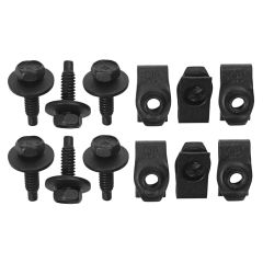 69 Shelby Hood Lock Brackets To Body(12) Hardware Only 1969 Mustang