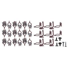 AMK Products DLX 38-Piece Door Panel Hardware Set Mustang 1967