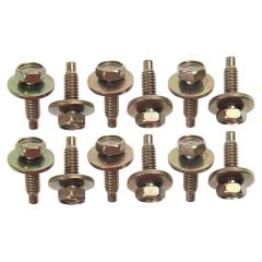 71-3 Upper Fender Bolts (12) Hardware Only Mustang 1971-1973