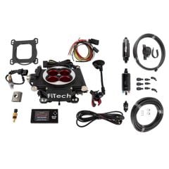 FiTech Go EFI 4 Power Adder Master Kit 600HP With Matte Black Finish And In-Line Fuel Pump