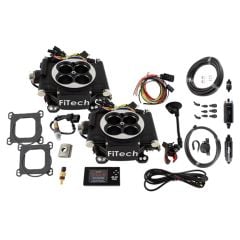 FiTech Go EFI 2X4 Master Kit 625HP Matte Black Finish With Inline Fuel Pump Kit