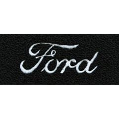 ACC Carpets Floor Mat Black Loop With Silver Ford Script Pair F-100 1965-1972