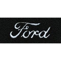 ACC Carpets Floor Mats Black Loop With Silver Ford Script Logo Pair F-100 1973