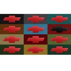ACC Carpets Floor Mat Loop With Red Bowtie Logo Pair Chevrolet C10 1971-1973