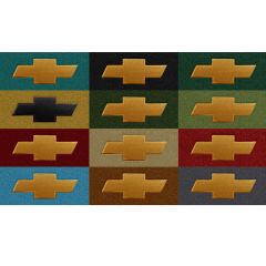 ACC Carpets Floor Mat Loop With Metallic Gold Bowtie Logo Pair Chevrolet C10 1967-1970