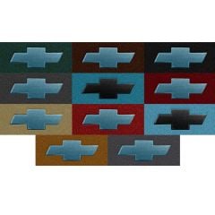 ACC Carpets Floor Mat Loop With Medium Blue Bowtie Logo Pair Chevrolet C10 1960-1966