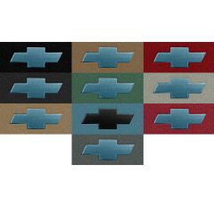 ACC Carpets Floor Mat Cutpile With Medium Blue Bowtie Logo Pair Chevrolet C10 1975-1987