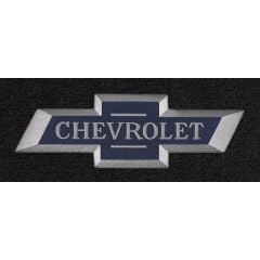 Lloyd Mats Front Floor Mat Black Carpeted Pair With Chevrolet 100 Centennial Logo Chevrolet Truck 1967-1970