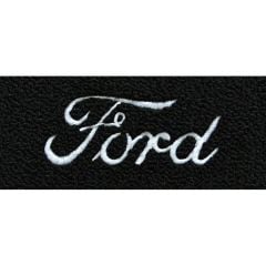 ACC Carpets Floor Mats Black Loop With Ford Script Logo Pair F-100 1948-1952