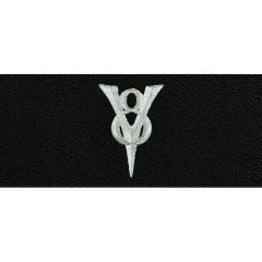 ACC Carpets Floor Mats Black Loop With Silver V8 Logo Pair F-100 1948-1952