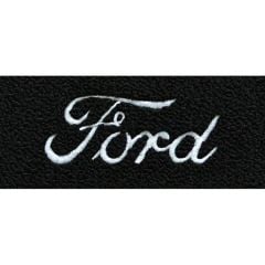 ACC Carpets Floor Mats Black Loop With Silver Ford Script Logo Pair F-100 1953-1956