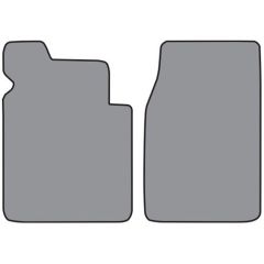 ACC Carpets Floor Mat Black Loop With Silver V8 Logo Pair F-100 1953-1956