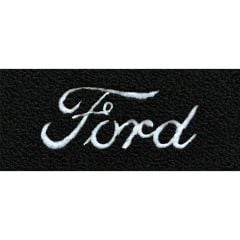 ACC Carpets Floor Mats Black Loop With Silver Ford Script Logo Pair F-100 1961-1964