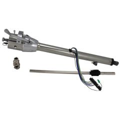 Flaming River Manual Steering Column With Tilt For Column Shift Polished Chevrolet C10 1960-1966