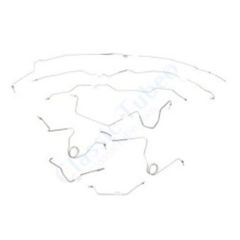 Classic Tube Brake Line Kit Stainless Steel Without Sway Bar For Power Disc Brakes Long Bed 2WD F-100 1977-1979