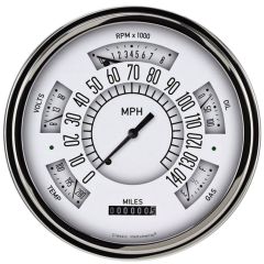 Classic Instruments Gauge Package 6-In-One White F-100 1961-1966