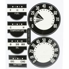 Face Decal Instrument Panel Complete Set F-100 1948-1950