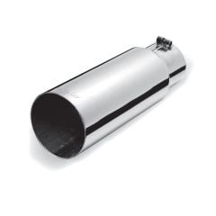 Gibson Exhaust Tip 3-1/2” Single-Walled Straight Stainless Steel 2-1/2” Inlet