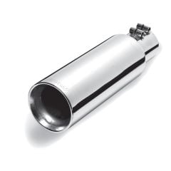 Gibson Exhaust Tip 4” Double-Walled Straight Stainless Steel 2-1/2” Inlet