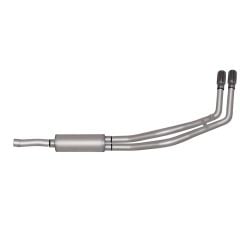 Gibson Performance Exhaust CAT-BACK DUAL SPORT EXHAUST SYSTEM; STAINLESS Regular Cab 5.7L Chevrolet/GMC C/K Series 1988-1993
