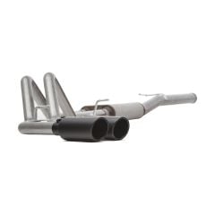 Gibson Black Elite Cat-Back Exhaust System Dual Sport Crew Cab 6.2L F-150 Raptor SVT 2011-2014