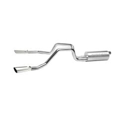Gibson Cat-Back Exhaust System Dual Split Stainless Steel Extended/Crew Cab 4.6L/5.4L F-150 2004-2008