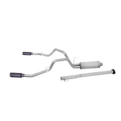 Gibson Black Elite Cat-Back Exhaust System Dual Split Regular Cab 5.0L F-150 2015-2020
