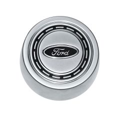 Horn Button Satin With Ford Logo For Factory Steering Wheel Bronco 1966-1974