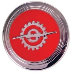 Horn Button With Red Center And Lightning Bolt And Gear Logo Ford Tooling F-100 1956