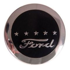 Stainless Steel Horn Button w/ Black Center 5-Star Cab Ford Tooling F-100 54-56