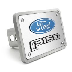 Tow Hitch Cover 2" Brushed Billet Aluminum With F-150 Logo