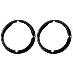 Headlight Bezel Ring Black Pair Bronco 1971-1977