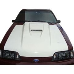 Trufiber Hood A37 Heat Extractor Fiberglass 3" Cowl With Scoop Mustang 1987-1993