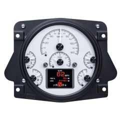 Dakota Digital 6-Gauge Assembly HDX With Silver Alloy Style Face F-100 1961-1966 / Bronco 1966-1977