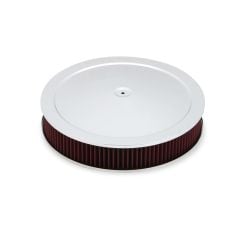 Holley Air Cleaner Chrome W/ 3” Red Gauze Filter